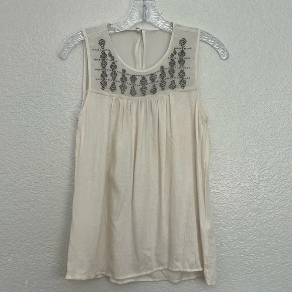 Lucky Brand Cream Blouse - Picture 1 of 4